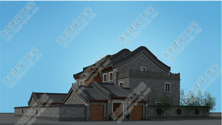 农村私人别墅自建四合院设计鉴赏（含效果图实景图）